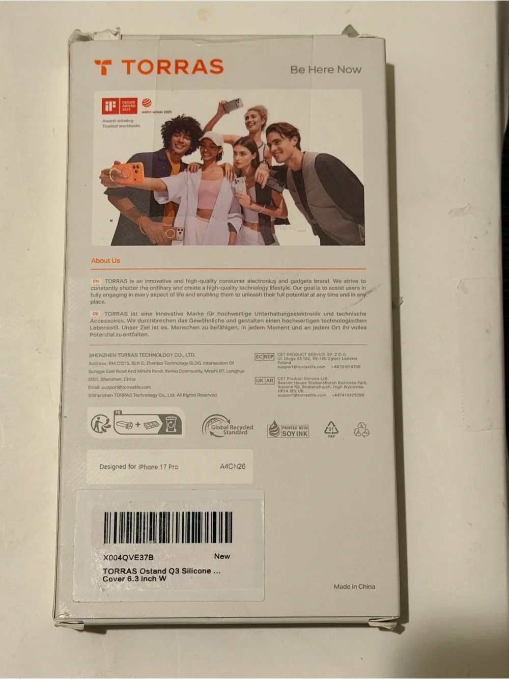 Torras Q3 Silicone for iPhone 17 Pro